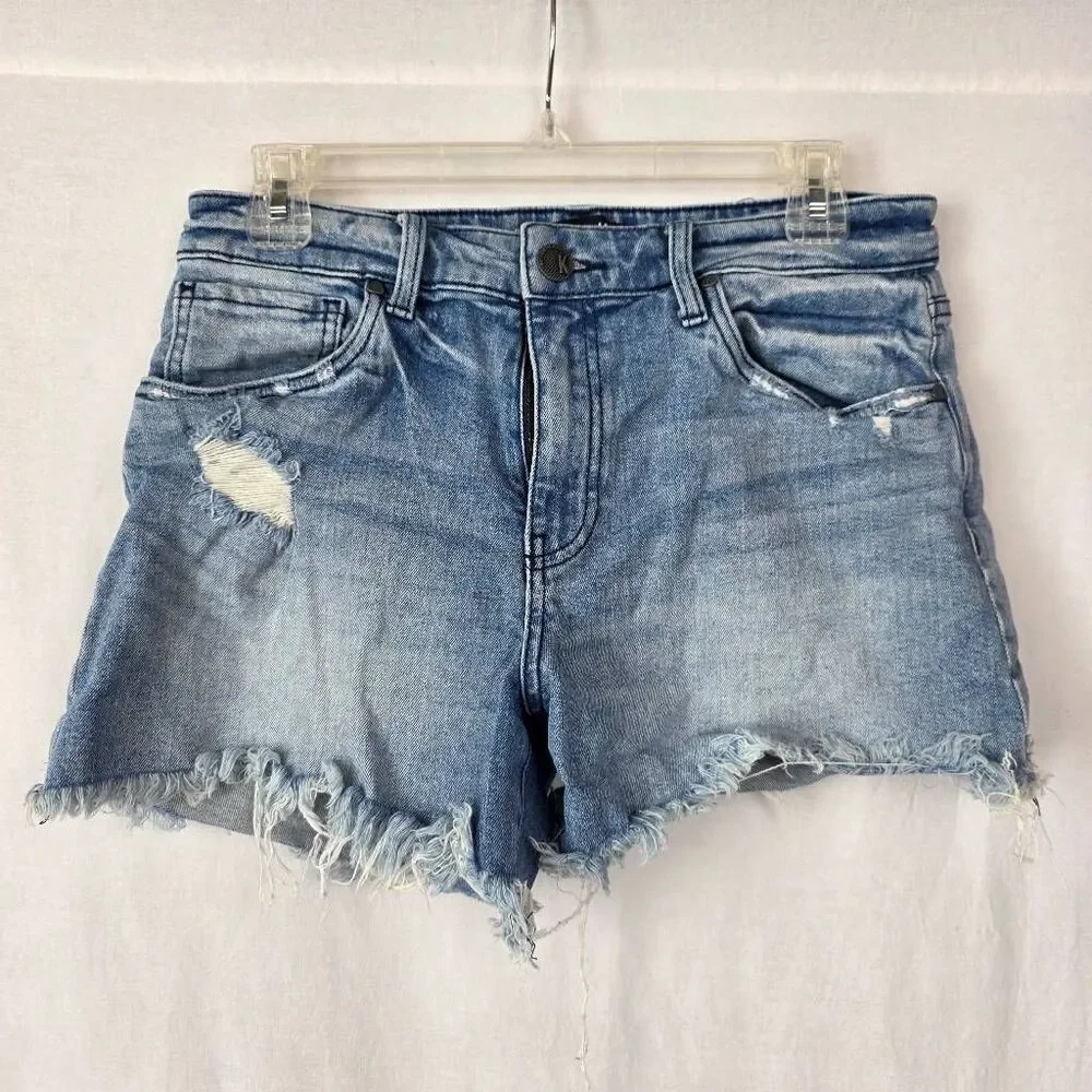 Kut From The Kloth Jane Long Shorts Size 6 Distressed